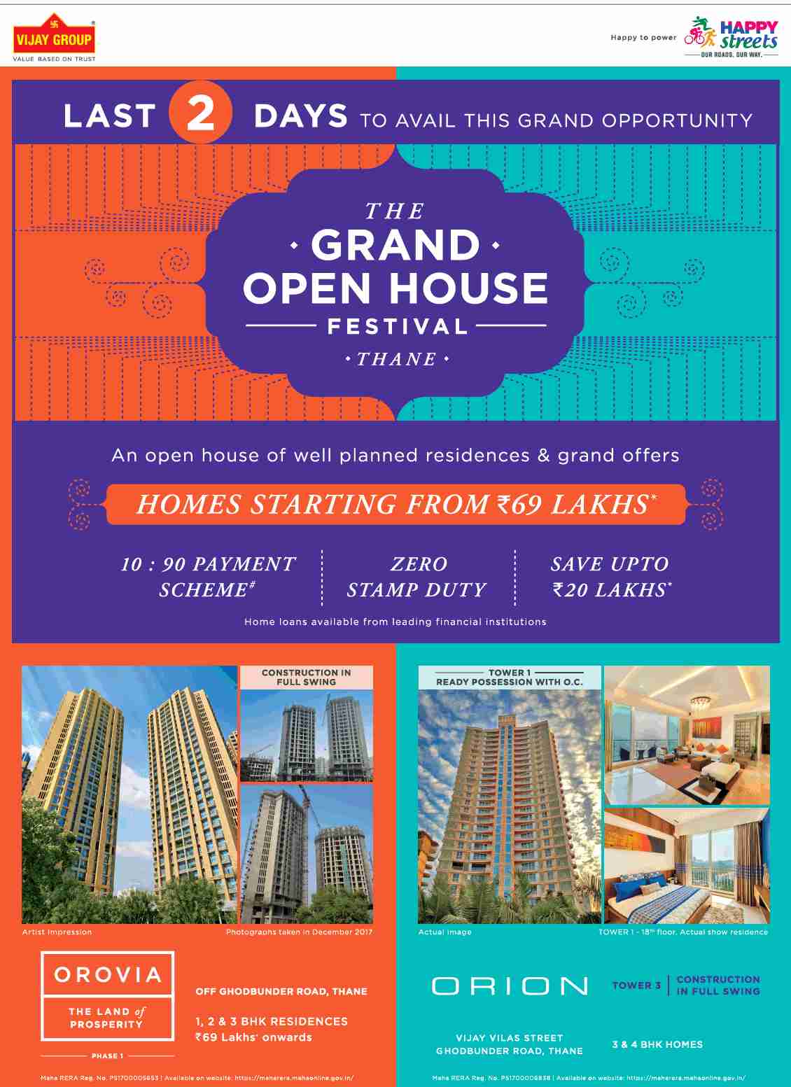 An open house of well-planned residences and grand offers during The grand open house festival in Mumbai